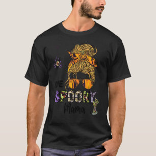 WHAT Witchy Mama Skull Witch Groovy One Spooky T-Shirt