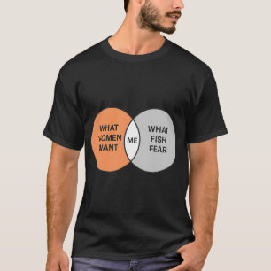 What Women Want What Fish Fear Venn Diagram T-Shirt