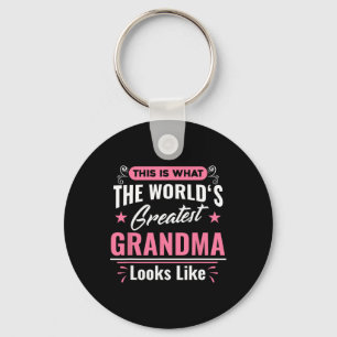 What World's Greatest Grandma Looks Like Mothers D Key Ring