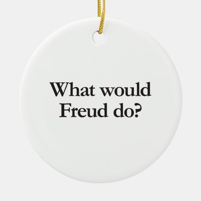 what would freud do ceramic tree decoration (Front)