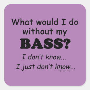 What Would I Do, Bass Square Sticker
