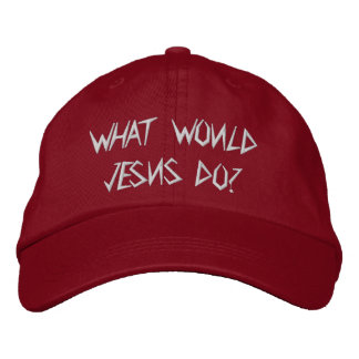 What would jesus do? embroidered hat