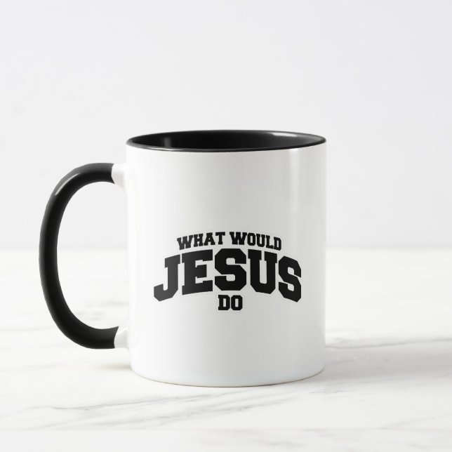 What would jesus do mug (Left)
