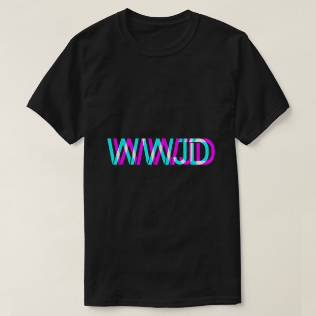 What Would Jesus Do WWJD Christian Faith Believer  T-Shirt (Design Front)