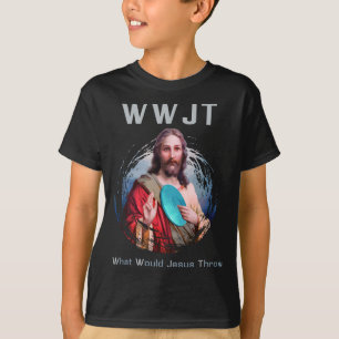What Would Jesus Throw' Funny Disc Golf T Shirt Me