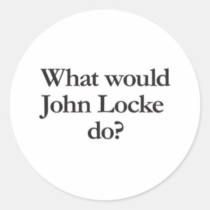 what would john locke do classic round sticker