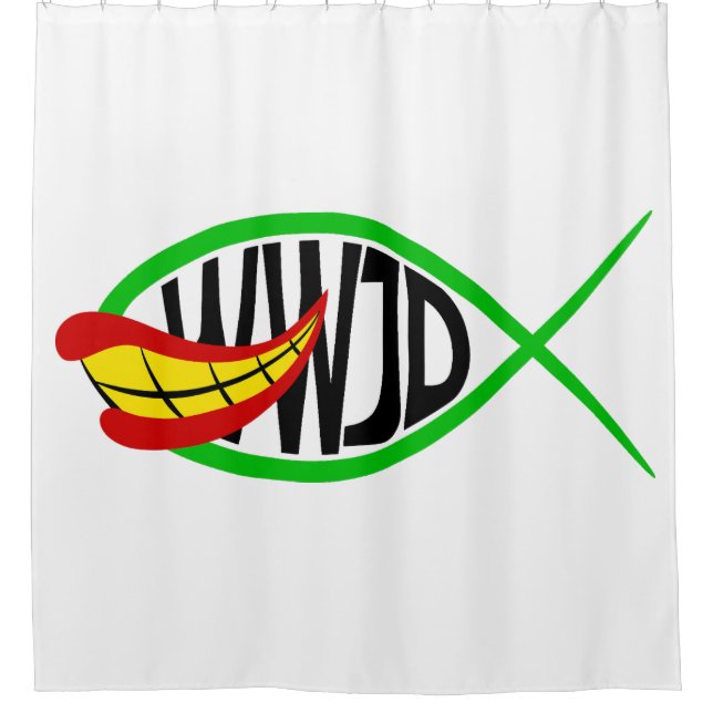 What Would Joker Do? Shower Curtain (Front)