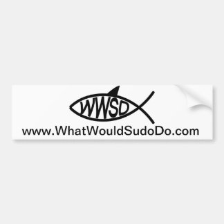 What would sudo do? bumper sticker