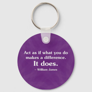 What you do can make a difference 2 key ring