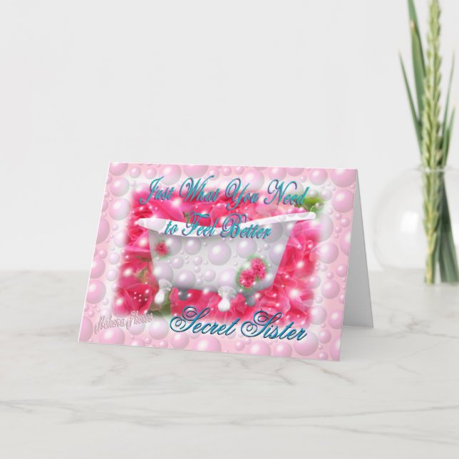 What you need Secret Sister-customise Card (Front)