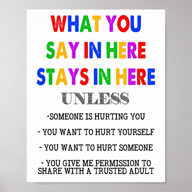 What You Say in Here Stays in Here Poster (Front)