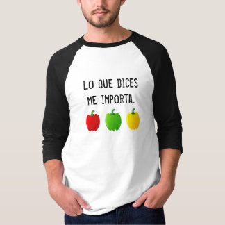 What You Say Matters To Me Three Pieces - Man. T-Shirt