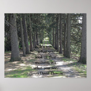 What you see -- Art print - Henry David Thoreau