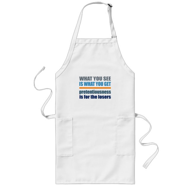 What You See Is What You Get apron (Front)