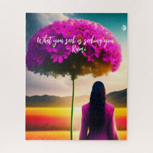 What You Seek Dreamscape Rumi Quote  Jigsaw Puzzle