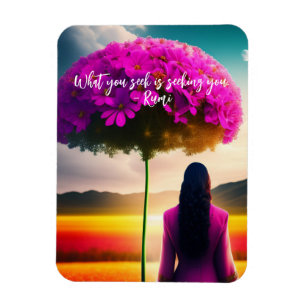 What You Seek Dreamscape Rumi Quote  Magnet