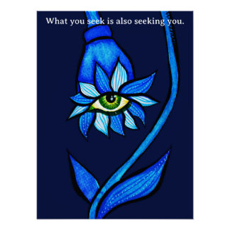 What You Seek Gothic Eye Flower Dark Academia Poster