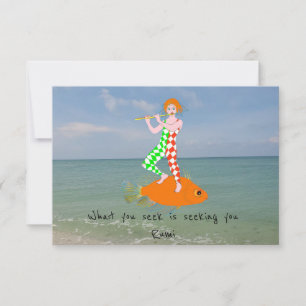 What you seek is seeking you. RSVP card