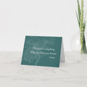 What You Think You Become Quote - Buddha Cards
