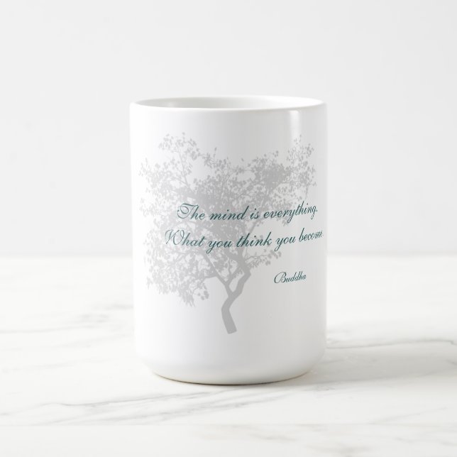 What You Think You Become Quote - Buddha Mugs (Center)