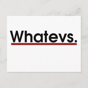 Whatev Postcard