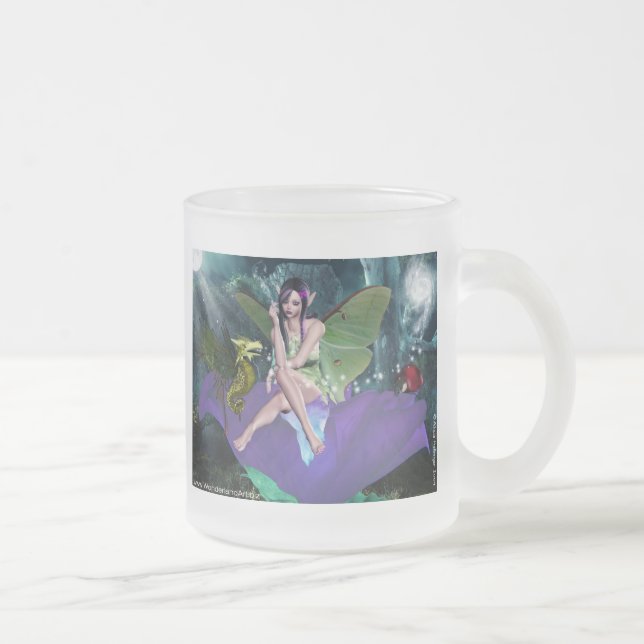 Whatever Fairy Frosted Glass Coffee Mug (Right)
