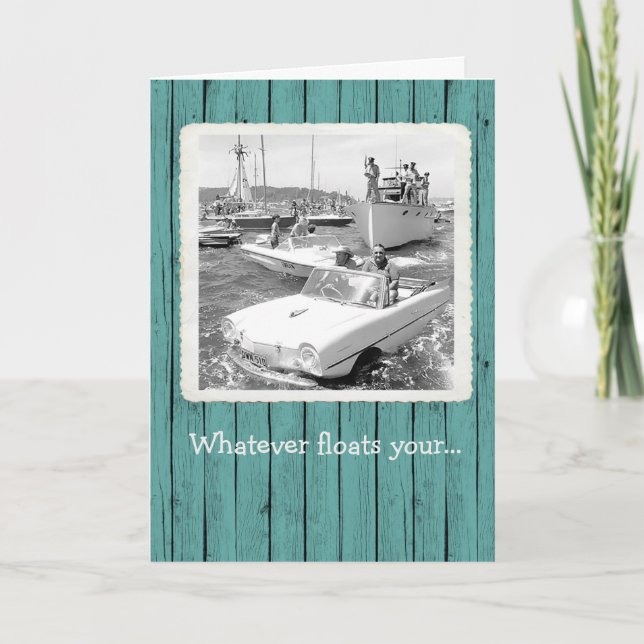 Whatever Floats Your... Birthday Card (Front)