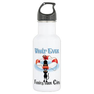WhatEver Floats your Cats 532 Ml Water Bottle