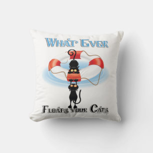 WhatEver Floats your Cats Cushion