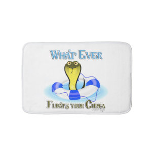 Whatever Floats Your Cobra Bath Mat