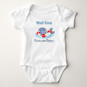 Whatever Floats Your Dolphin Baby Bodysuit