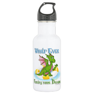 Whatever Floats Your Dragon Cute 532 Ml Water Bottle