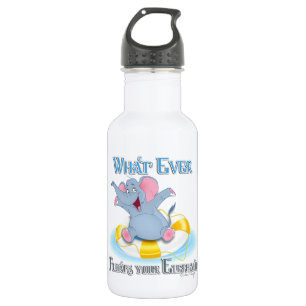Whatever Floats your Elephant 532 Ml Water Bottle