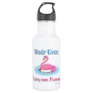Whatever Floats Your Flamingo 2 532 Ml Water Bottle