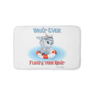 Whatever Floats Your Goat Bath Mat