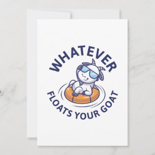 Whatever Floats Your Goat Thank You Card