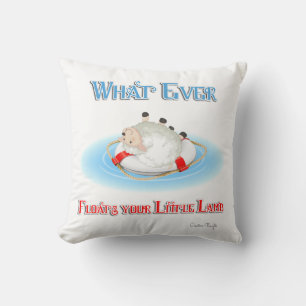 Whatever Floats Your Little Lamb Cushion