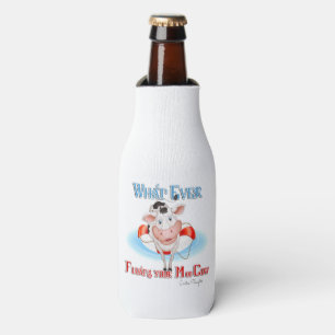 Whatever Floats Your Moo Cow Bottle Cooler