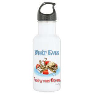Whatever Floats Your Octopus 532 Ml Water Bottle
