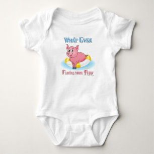 Whatever Floats Your Piggy Baby Bodysuit