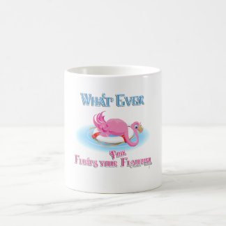 Whatever Floats Your Pink Flamingo Coffee Mug