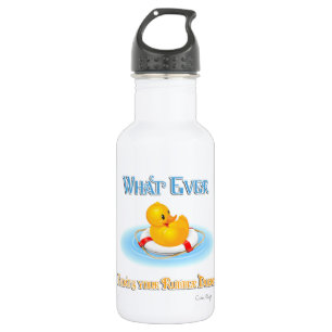 Whatever Floats Your Rubber Duckie 532 Ml Water Bottle