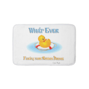 Whatever Floats Your Rubber Duckie Bath Mat