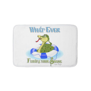 Whatever Floats your Snake Bath Mat