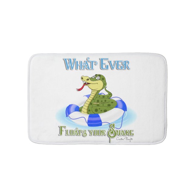 Whatever Floats your Snake Bath Mat (Front)