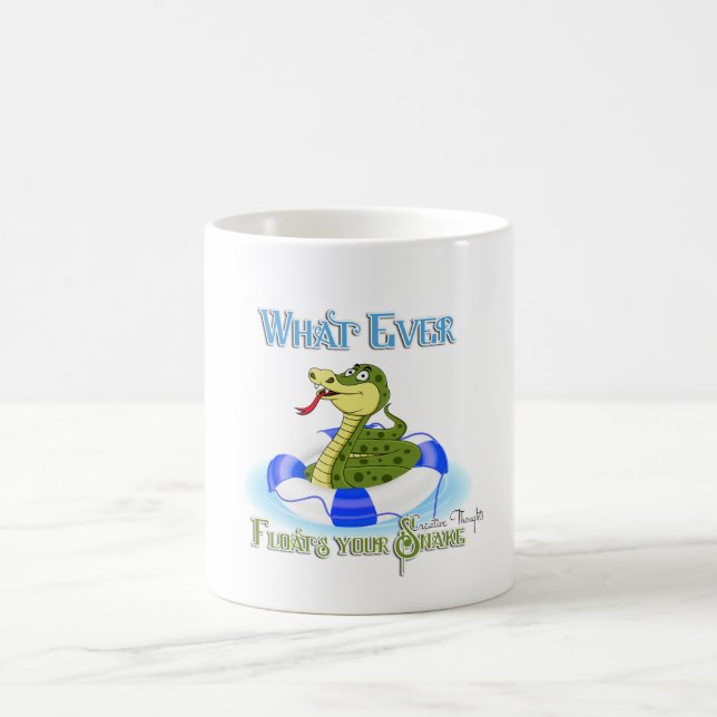 Whatever Floats your Snake Coffee Mug (Center)