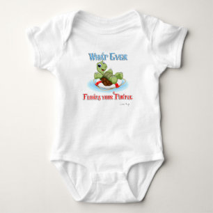 Whatever Floats Your Turtle Baby Bodysuit