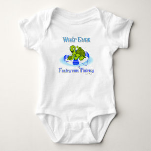 Whatever Floats Your Turtles 3 Baby Bodysuit