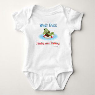 Whatever Floats Your Turtles Baby Bodysuit