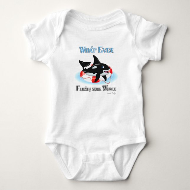 Whatever Floats Your Whale 2 Baby Bodysuit (Front)